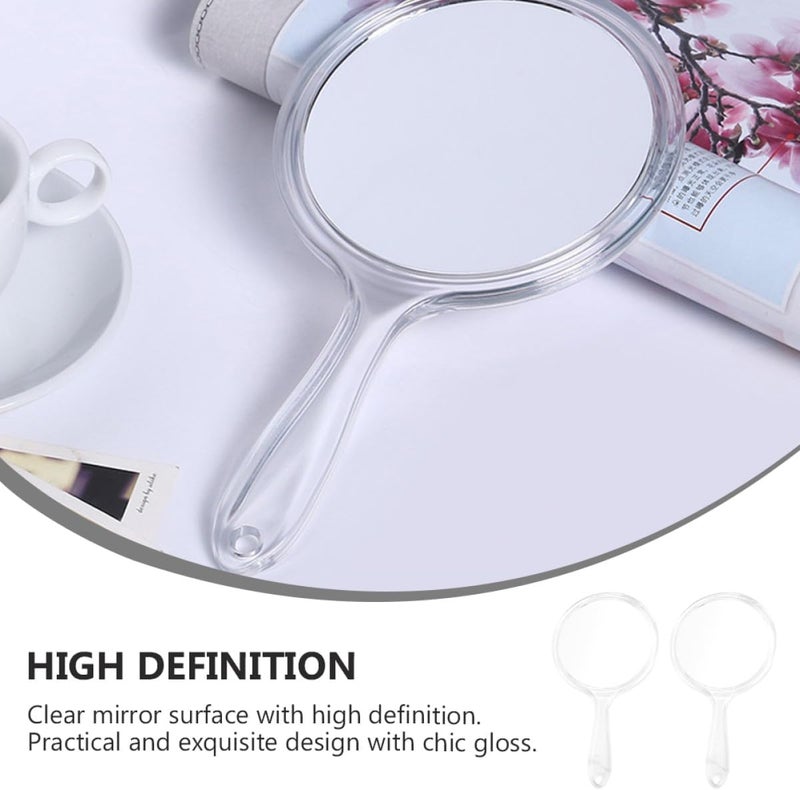 Fast & slow shipment compatible NUOBESTY 2 Pieces Handheld Makeup Mirror with Handle, Double-Sided White Vanity Mirror, Magnifying Beauty Tool for Travel and Personal Care Easy store & transit build Global easy assemble picks Local market compliant trusted quality All-in-one local deliver plan All region coverage Classic modern blend design Anti slip Low dust buildup Daily wear upgraded resistant material Gulf market trial optimized design Ready order processing Multi option design Home & professional compatible Air & land transit compatible Proper storage environment Flexible trendy construction Multi-use well-engineered build Wide range usage design Global mainstream design picks Cost effective upgraded craftsmanship Various size alternatives Diverse requirement fit General standard crafted Shock rubber edge - Image 3
