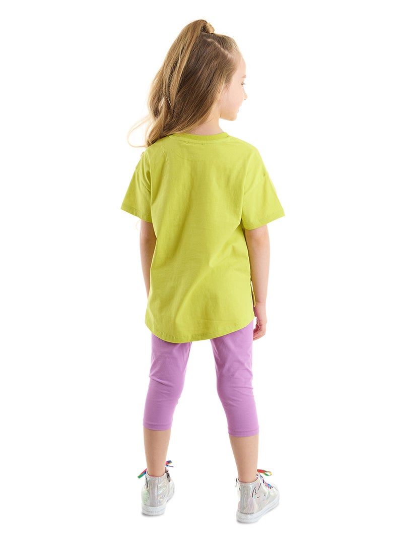Denokids Cool Unicorn Girl T-shirt&Leggings Set - Image 2