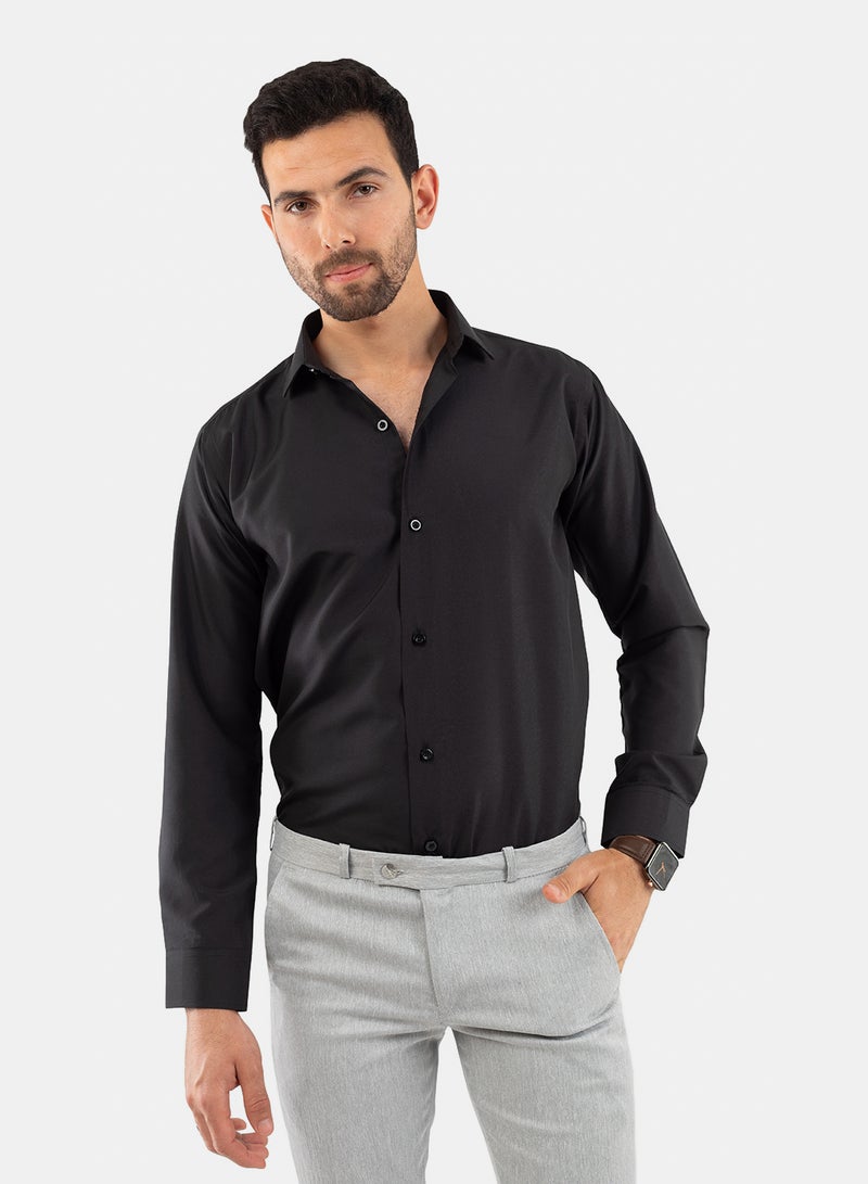 وايت ايجل قميص كلاسيكي رجالي من وايت إيجل-أسود - Image 2