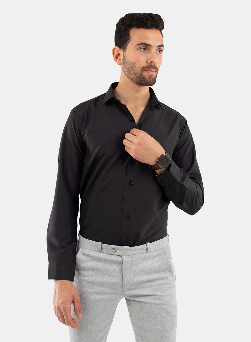 وايت ايجل قميص كلاسيكي رجالي من وايت إيجل-أسود - Image 1