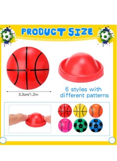 Excefore Rubber Sport Ball, 50PCS Half Ball Toys, 90s Toys for Boys and Girls, Birthday Party Favors, Classroom Awards, Goodie Bag Fillers(Multi-Colors)  - Image 2
