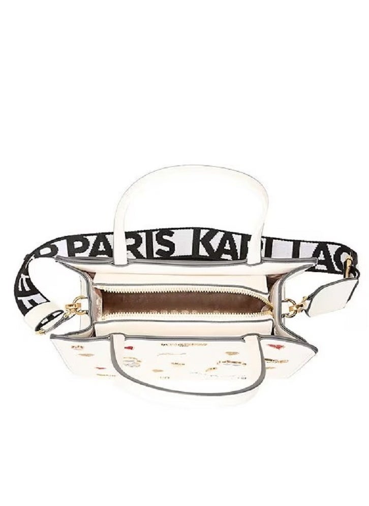 Karl Lagerfeld Paris - Karl Lagerfeld Maybelle Leather Satchel - Image 1