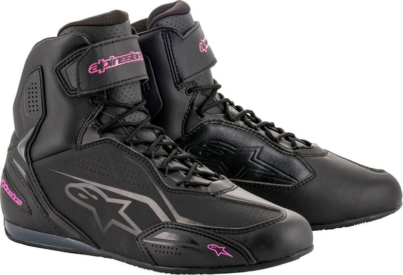 Alpinestars Women's Stella Faster 3 Shoes (8.5) (BLACK/FUCHSIA) - Image 1