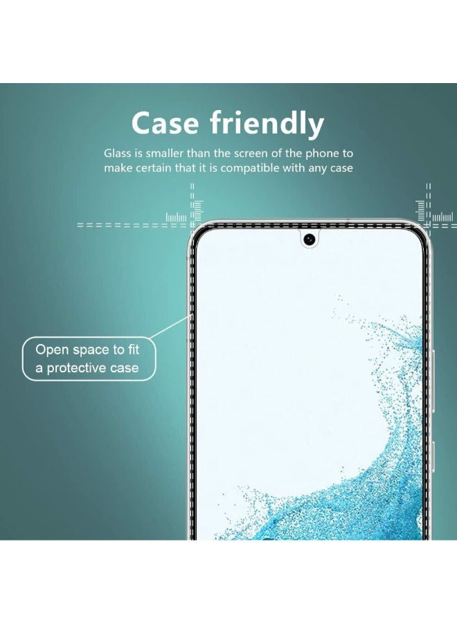 SHOPI Full Glue Tempered Glass Screen Protectors For Samsung Galaxy S22 Ultra Plus 5G No Hole Fingerprint Unlock  - Image 4