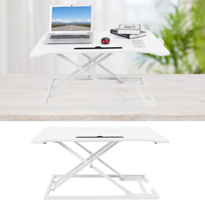 klarako Desk Converter, Sit to Stand Riser Lifting Laptop Stand Standing Desktop Computer Desk Workstation for Home Office Bedroom Living Room - Image 4