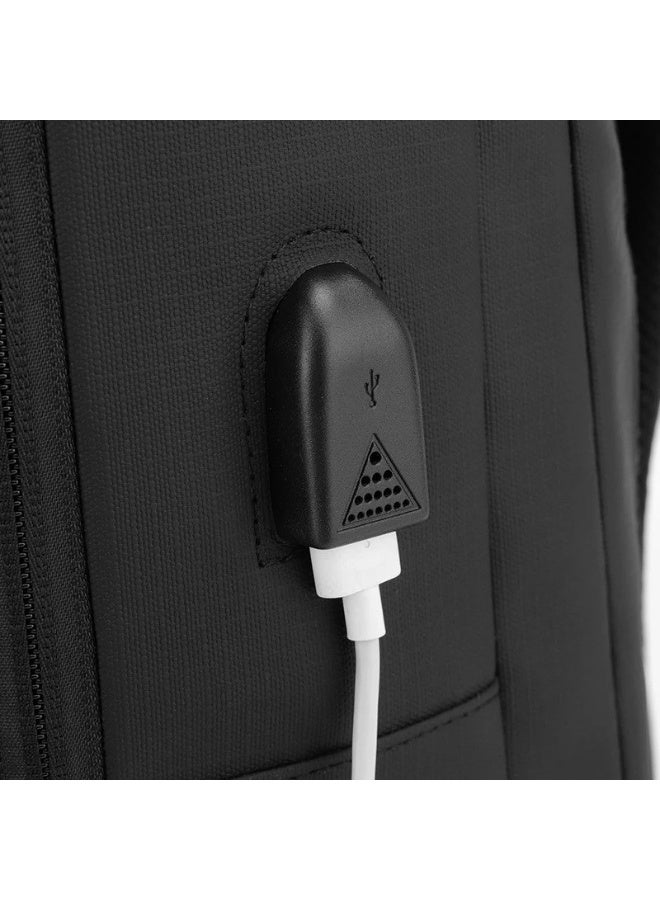 فاندار حقيبة ظهر للأعمال، حقيبة ظهر متينة مزودة بمنفذ USB، حقيبة سفر، حقيبة يد، حقيبة ظهر من البولي يوريثان، حقيبة كتف للعمل، حقيبة ظهر مقاومة للماء، حقيبة ظهر للجامعة أو المدرسة، مناسبة للرجال والنساء - Image 2