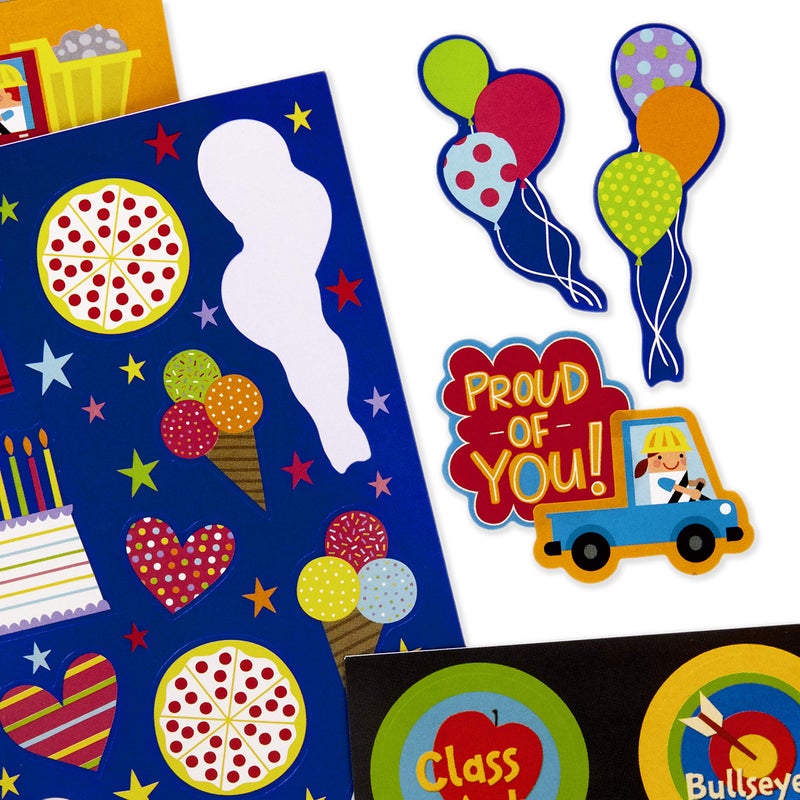 Hallmark Stickers for Kids (Pack of 258 Stickers  16 Sheets-Mermaids  Rainbows  Hearts  Dogs  Cats  Donuts) - Image 5