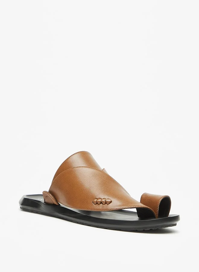 Al Waha Men's Textured Slip-On Arabic Sandals