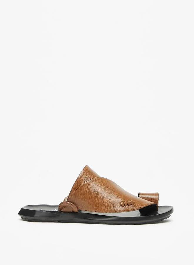 Al Waha Men's Textured Slip-On Arabic Sandals