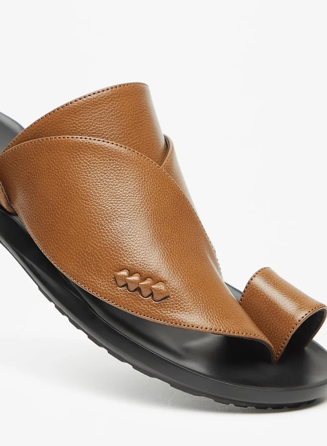 Al Waha Men's Textured Slip-On Arabic Sandals
