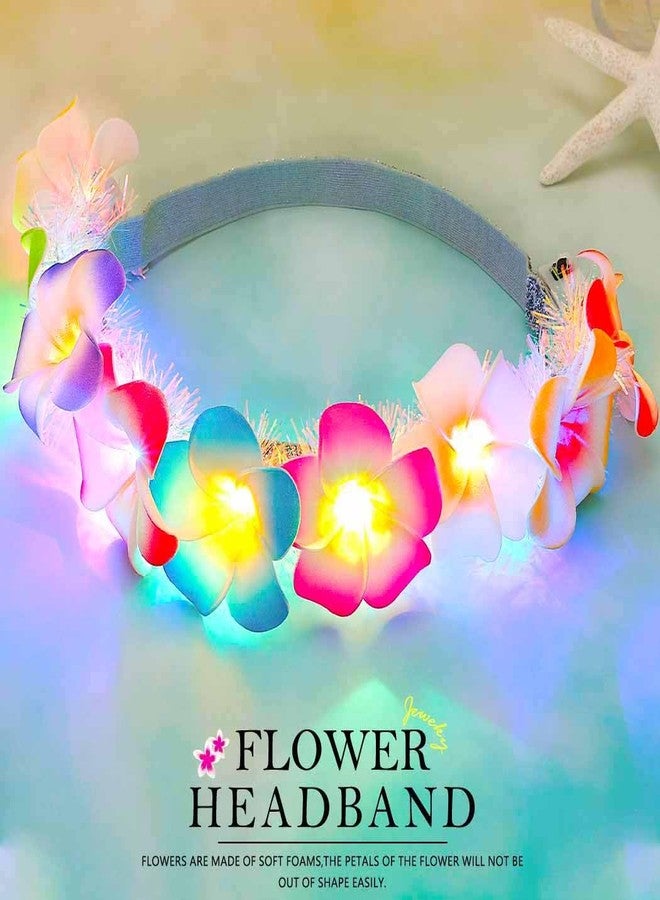 Zoestar Light Up Headband Led Flower Crown Glowing Party Hair Accessories for Women - Image 3