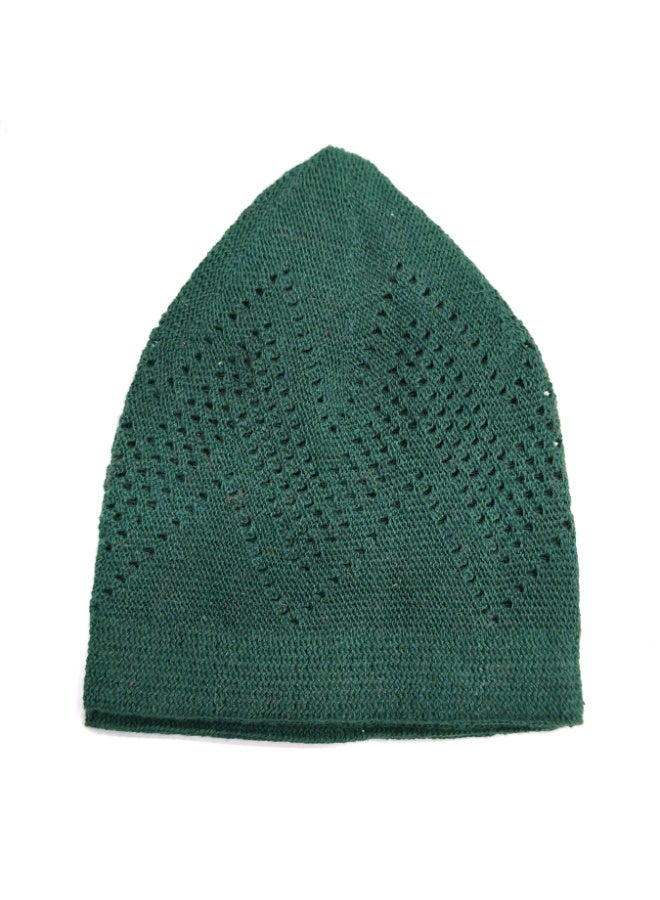 Muslim Prayer Cap for Men – Soft Breathable Knitted Islamic Kufi Hat, Stretchable Crochet Skull Cap for Salah, Hajj, Umrah & Daily Wear - Image 1