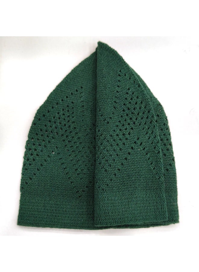 Muslim Prayer Cap for Men – Soft Breathable Knitted Islamic Kufi Hat, Stretchable Crochet Skull Cap for Salah, Hajj, Umrah & Daily Wear - Image 2