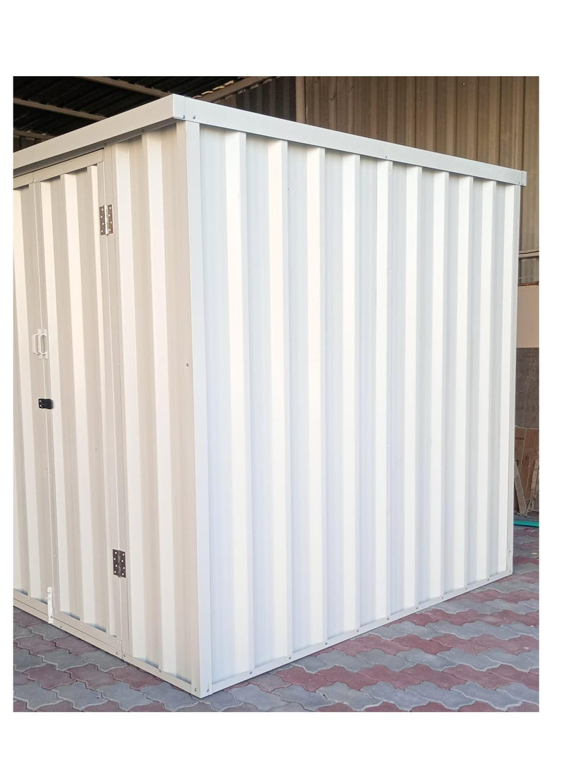 Generic GARDEN STORAGE SHED with  Base | 205cm L x 205cm W x 205cm H | Secure and Durable | Lockable Design | Rust and Water-Resistant/ Hinge door.  - Image 2