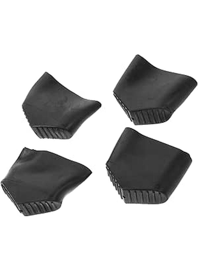 4 Pieces Ladder Feet Rubber Pads 20x60mm Oval Non Slip Protective Covers for Aluminum Step Ladders - Image 1