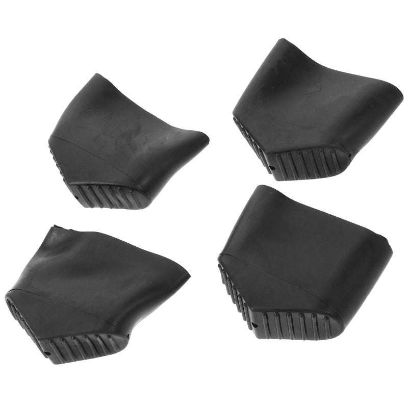 4 Pieces Ladder Feet Rubber Pads 20x60mm Oval Non Slip Protective Covers for Aluminum Step Ladders - Image 2