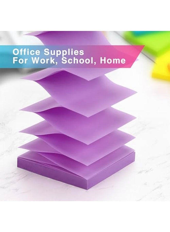 Generic 800 Pcs (16 Pads/Pack) Sticky Notes 3x3, Self-Stick Pads Bright Colors Sticky Note, Recyclable, Easy to Post for Home, Office, Notebook  - Image 5