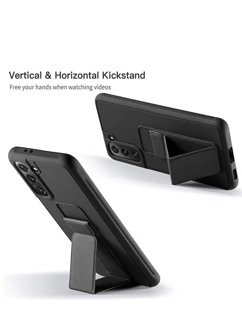 GENNEXT Samsung Galaxy S24 PLUS Case Cover Magnetic Car Mount Kickstand & Holder, Premium Silicone Vertical & Horizontal Hand Strap and Grip with Multi Stand for Samsung Galaxy S24 PLUS - Image 3