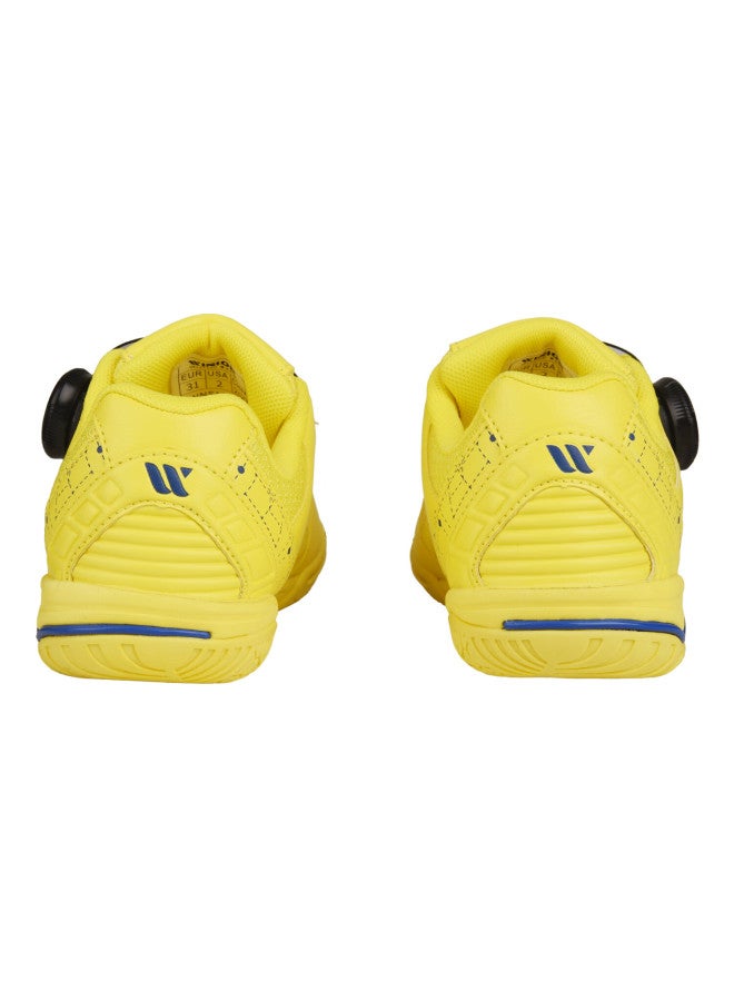 Winion Selected Table Tennis Shoes For Children, Boys And Girls, Zhengtu Rotary Buckle Style, Professional Non-slip Wear-resistant Training Shoes, Mango Yellow, Size 30 - Image 3