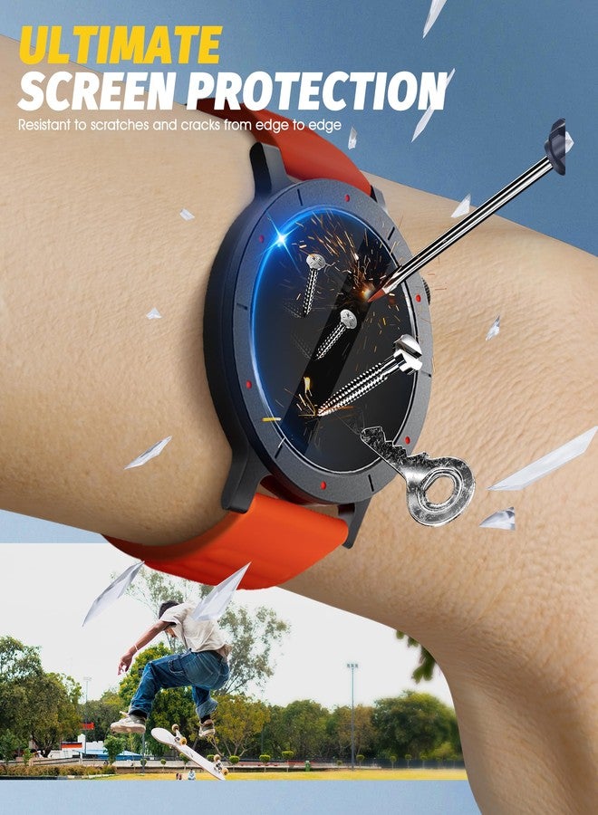 Orzero (3 Pack) Compatible for CMF Watch 3 Pro Tempered Glass Watch Screen Protector, Protector De Pantalla with Auto Alignment Tool 9H High Definition Anti-Scratch Bubble Free - Image 4