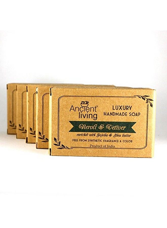 Ancient Living Neroli & Vetiver Luxury Handmade Soap (Set Of 5) 100 Gm Each - Image 2