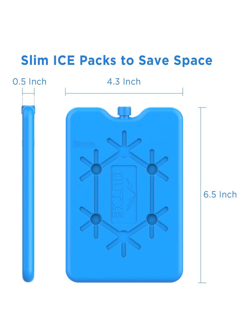 TYCOM Ice Packs for Lunch Box Reusable Ultra Thin Freezer Ice Bag Long Lasting for Coolers Cooler Bag for Work School Picnic or Camping Keep Food Fresh 200ML 4 Pack.  - Image 2