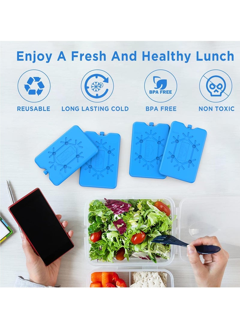 TYCOM Ice Packs for Lunch Box Reusable Ultra Thin Freezer Ice Bag Long Lasting for Coolers Cooler Bag for Work School Picnic or Camping Keep Food Fresh 200ML 4 Pack.  - Image 3