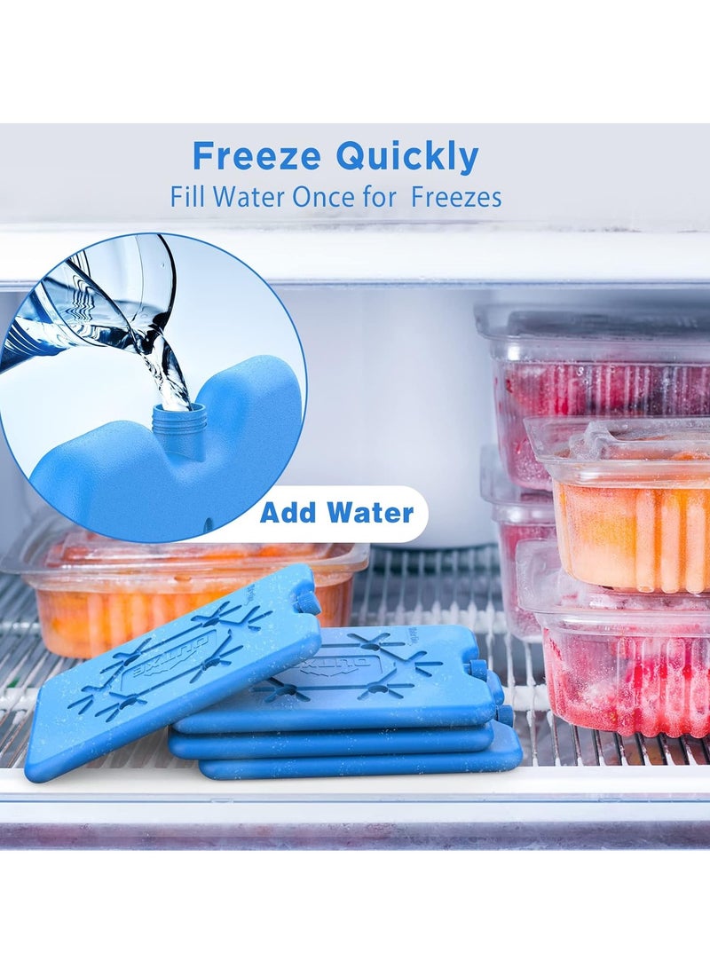 TYCOM Ice Packs for Lunch Box Reusable Ultra Thin Freezer Ice Bag Long Lasting for Coolers Cooler Bag for Work School Picnic or Camping Keep Food Fresh 200ML 4 Pack.  - Image 4