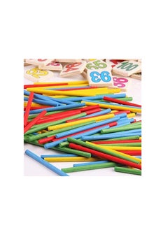 Children's toy, W21-7 game with three-dimensional numbers, cards and counting sticks from Al-Safwa Toys