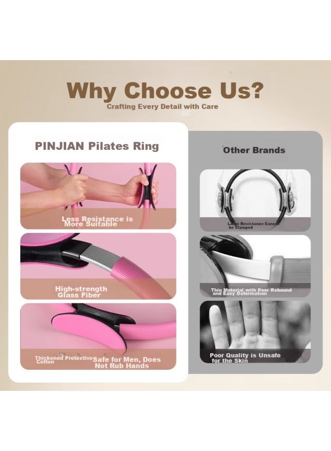 Mdikawe Mandika We Anti-resistant Loop Pilates Ring, Middle-aged And Elderly Limb Yoga Training Device, Inner Thigh Leg Fitness Ring, Elastic Loop - Image 4
