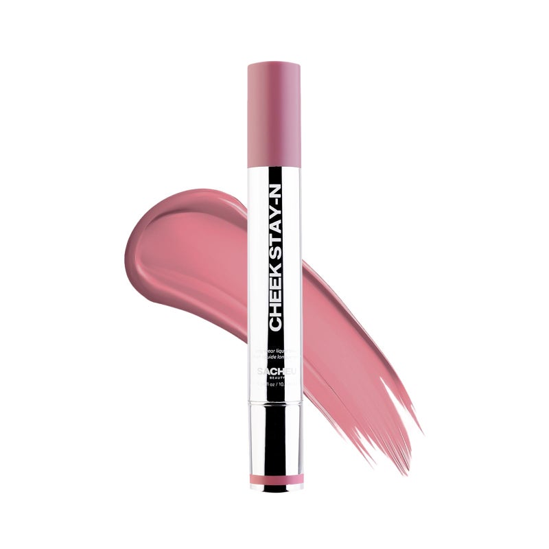Sacheu Cheek STAY-N Liquid Blush for Cheeks â€” High Pigment, Buildable, Lightweight Cream Blush for Dewy & Radiant Flushed Cheeks â€” Long-lasting & Cruelty Free, I'm Guilty - Image 1