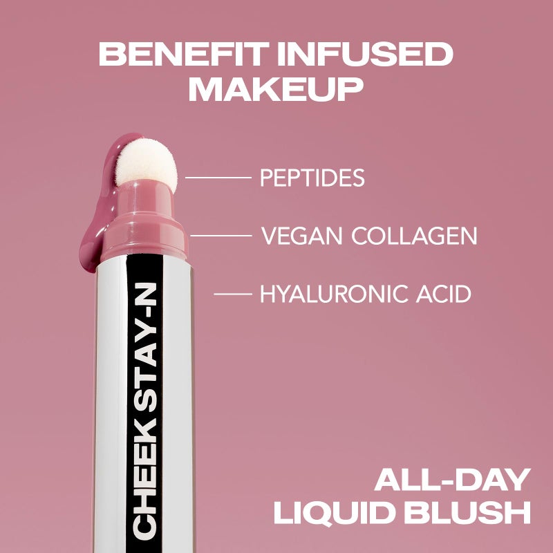Sacheu Cheek STAY-N Liquid Blush for Cheeks â€” High Pigment, Buildable, Lightweight Cream Blush for Dewy & Radiant Flushed Cheeks â€” Long-lasting & Cruelty Free, I'm Guilty - Image 4