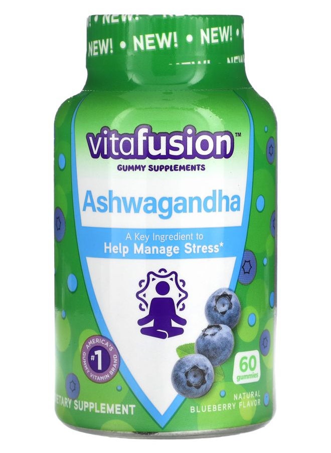 Vitafusion - Ashwagandha Gummies Blueberry 60 Gummies - Image 1