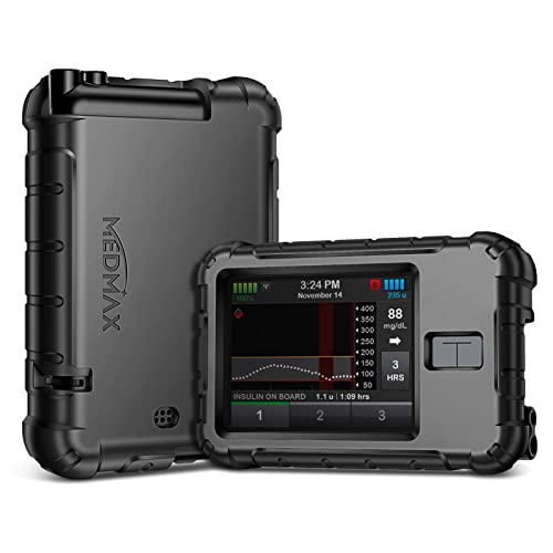 Silicone Case for Tandem TSlim X2 TSlim Insulin Pumps Shockproof Anti Slip Protective Cover Soft Gel Skin with Raised Bezel for Tandem TSlimTSlim X2 Insulin Pumps Black