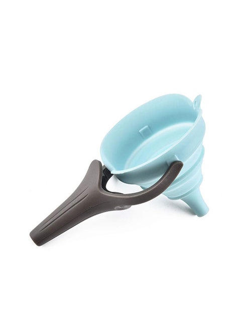 SpiderJuice 1Pc Multipurpose Silicone Foldable Pop Up Funnel With Handle Portable Collapsible Telescopic Funnels For Pouring Liquid Random Colour