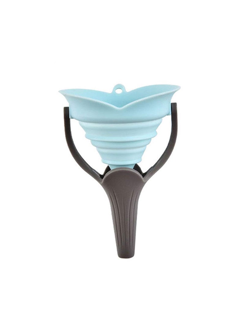 SpiderJuice 1Pc Multipurpose Silicone Foldable Pop Up Funnel With Handle Portable Collapsible Telescopic Funnels For Pouring Liquid Random Colour
