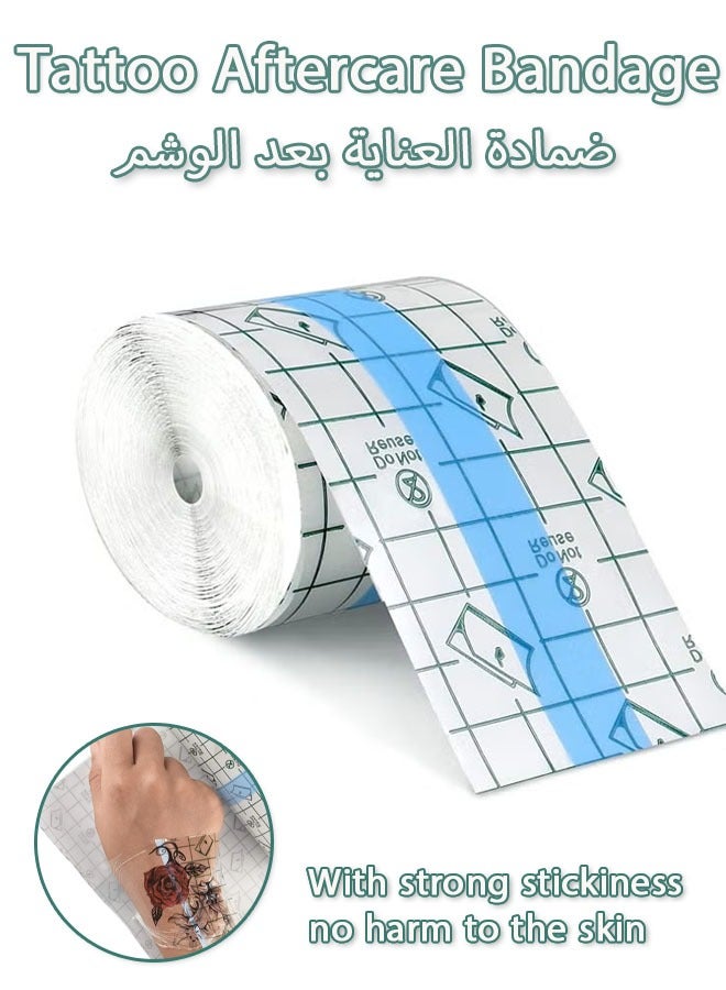 Generic Tattoo Aftercare Bandage, Tattoo Waterproof Bandage, Second Skin Tattoo Cover Up Tape, Tattoo Healing Wrap, Tattoo Wrap, Tattoo Tape, Tattoo Supplies（5cm×5m）  - Image 1