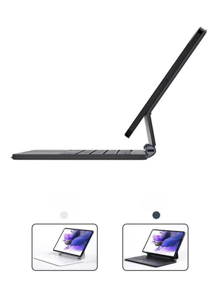 General - Magic Smart Bluetooth Keyboard Case Compatible with Samsung Galaxy Tab S10 FE 2025 (Model: SM-X520/X526B) with Trackpad RGB Backlit Keyboard - Image 1