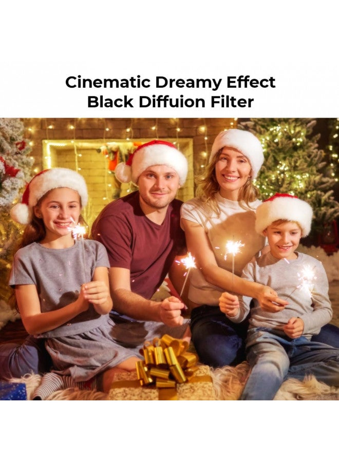 K&F Concept فلتر ضبابي أسود 1/4 بقطر 43 مم من K&F Concept مع تأثير سينمائي و28 طبقة متعددة مقاومة للماء والخدوش لتصوير الفيديو/المدونات/البورتريه - Image 1