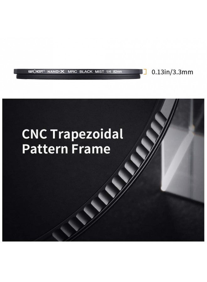 K&F Concept فلتر ضبابي أسود 1/4 بقطر 43 مم من K&F Concept مع تأثير سينمائي و28 طبقة متعددة مقاومة للماء والخدوش لتصوير الفيديو/المدونات/البورتريه - Image 4