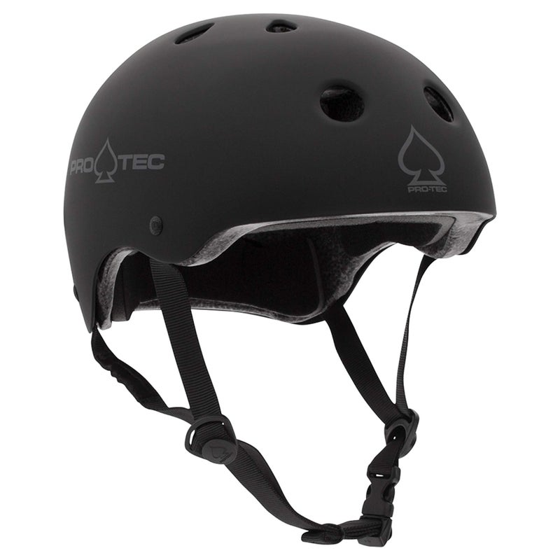 ProTec Classic Certified Skateboard Helmet Ideal for Skateboarding Bicycling BMX and Roller Skating Medium Black Matte - Image 2