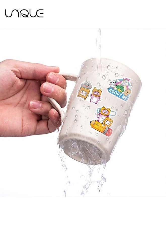 Unique 60Pcs Lankybox Theme Graffiti Stickers，Vinyl Waterproof Stickers for Water Bottles Laptop Phone Computer Guitar, Gifts for Teens, Girls, Fans - Image 5