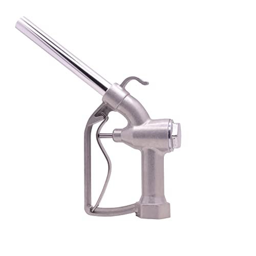 MENAITEK 3/4" NPT Gravity Tank Manual Fuel Nozzle with Hook Max Flow Rate 16 GPM 50 PSI for Manual & Electric Fuel Pumps 3/4" Inches(OD=20mm) Straight Spout Used For Diesel Gasoline Oil Biodiesel - Image 2