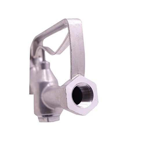 MENAITEK 3/4" NPT Gravity Tank Manual Fuel Nozzle with Hook Max Flow Rate 16 GPM 50 PSI for Manual & Electric Fuel Pumps 3/4" Inches(OD=20mm) Straight Spout Used For Diesel Gasoline Oil Biodiesel - Image 3