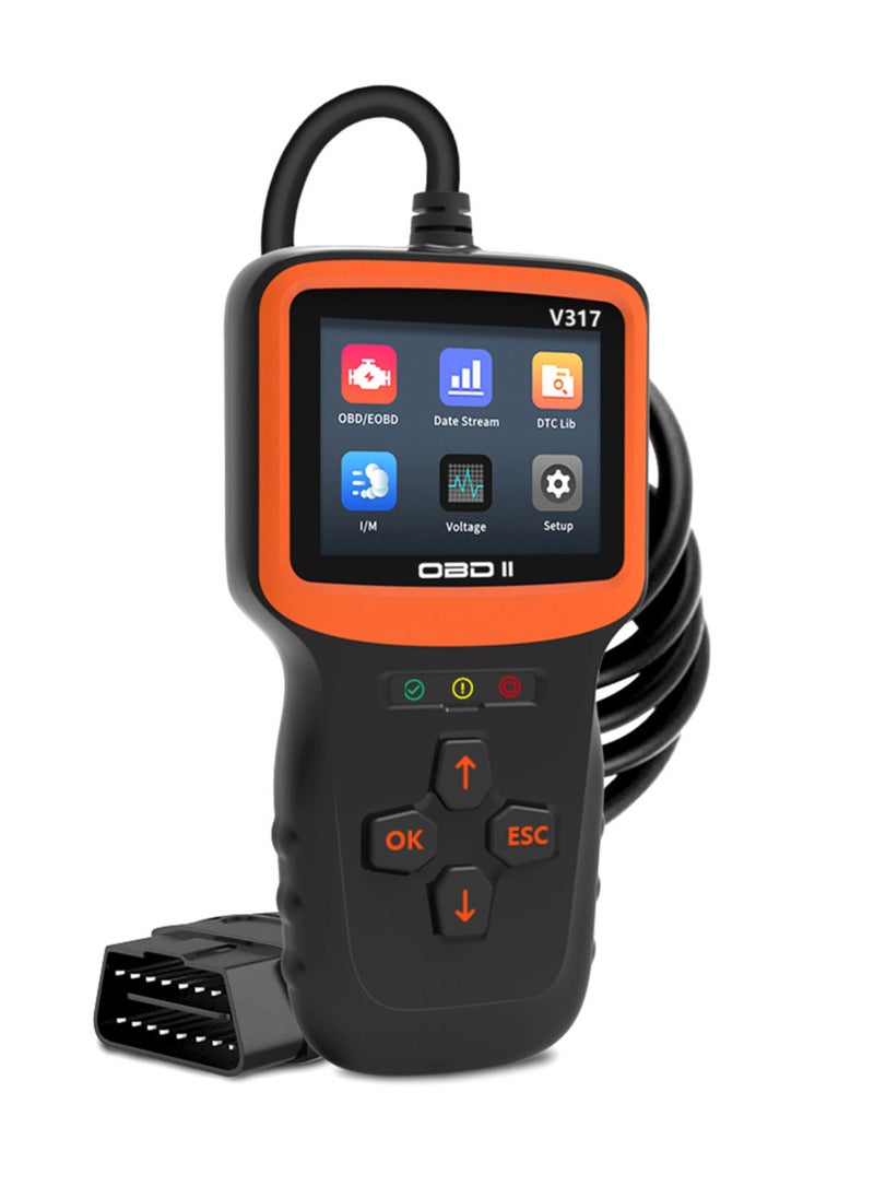 Generic - Car OBDII Scanner Code Reader Engine Fault Code Reader Scanner Diagnostic Vehicles Reset Clear - Image 1