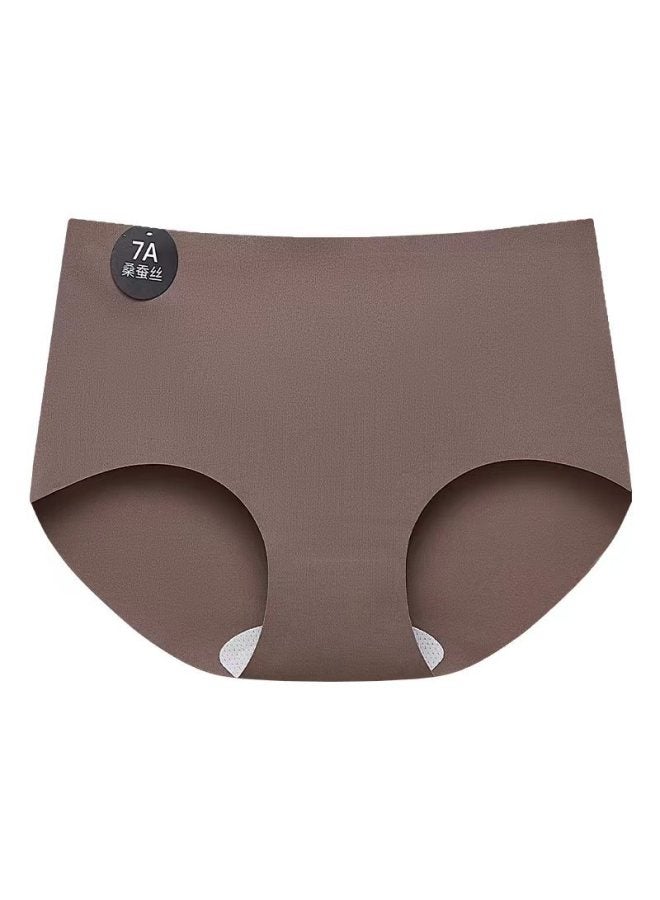 Yoga Fitness Seamless Underwear For Women Mulberry Silk Antibacterial Crotch Non-pinching Girls Mid-waist Sports Triangle Shorts