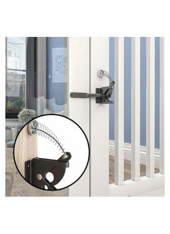 Y&D Upgrade Self Locking Gate Latch Heavy Duty Automatic with Cable Pull Opener for Wooden Fences Metal Gates Vinyl Fence Dog Door Latches Gravity Security  - Image 2