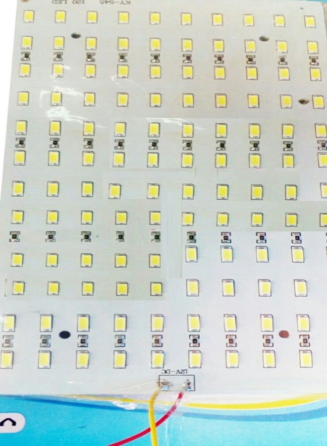Rashri مصباح راشري 120 SMD LED على لوحة فولاذية 12 فولت تيار مستمر فائق السطوع (أبيض) - Image 1
