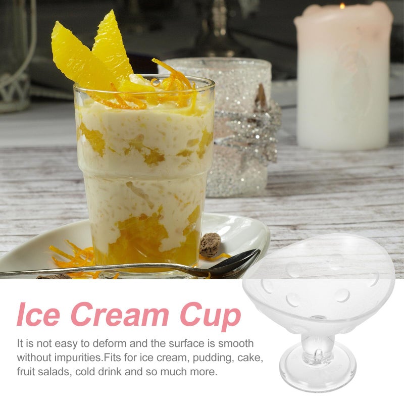 Reusable 400ml PC Cold Drink Cup Ice Cream Bowl Dessert Container For Party Home - Image 4