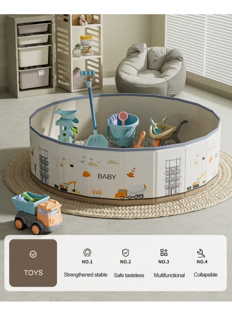 XiuWoo Ball Pit for Baby, Kids' Ball Pits, Portable and Folding Ball Pool Big Toddler Ball Pit Tent House,With Ocean Balls and Organizer Bag,For indoor and Outdoor  - Image 2